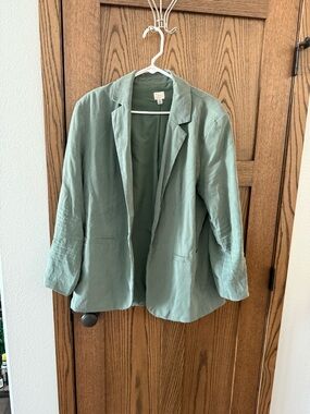 A New Day oversized sage blazer